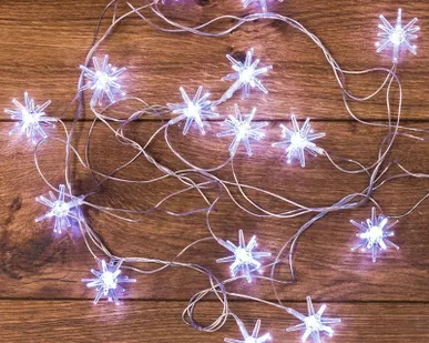 фото Гирлянда светодиодная "Снежинки" 20LED бел. 2.8м Neon-Night 303-036