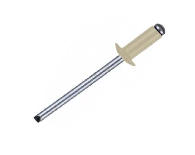 фото Заклепка вытяжная, алюминий/сталь, стандартный борт 4,0х10 RAL 1014