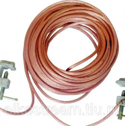 Фото №0 Заземление переносное ЗПМ-1М (35мм) длина провода 3м