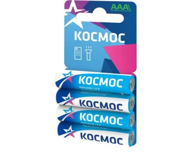 фото Элемент питания солевой R03 4хBL (блист.4шт) Космос KOCR034BL