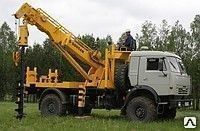 фото Аренда БКМ (Ямобура) бурильно крановой машины