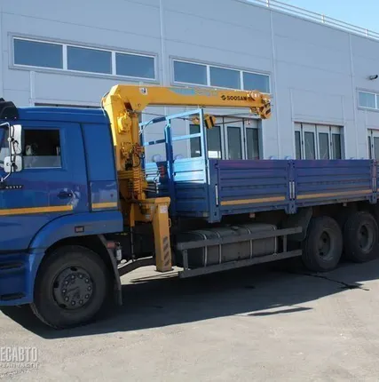 Фото №0 КМУ КАМАЗ 65117-3010-23 + SOOSAN 736LII верх.упр., борт ст.