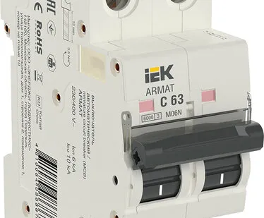 фото IEK ARMAT Авт. выкл. M06N 2P C 63А IEK