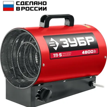 Фото №0 ЗУБР 5 кВт, электрическая тепловая пушка (ТП-5)