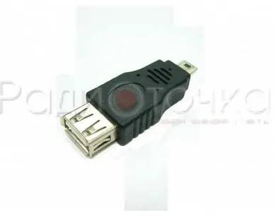фото Переходник штекер mini USB - гнездо USB (1012) (OTG)