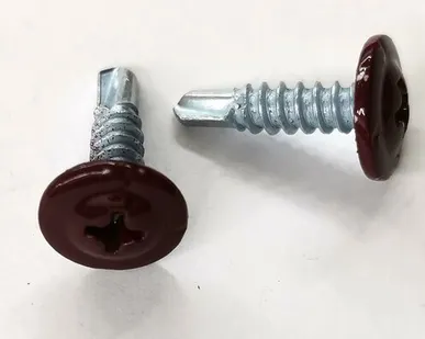 фото Саморез прессшайба сверло RAL3005 4,2х16