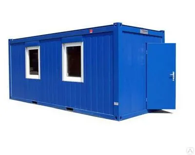 Фото №0 Блок-контейнер 10м, внутр МДФ, утепл 100мм URSA, металлич каркас,стеклопаке