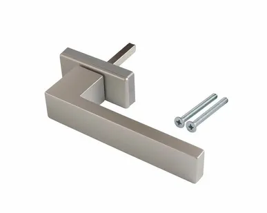 фото Ручка оконная Internika DUBLIN 45 мм, алюминиевая, 2 винта, серебро матовый(45°)