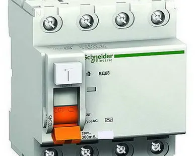 фото Устройство защитного отключения 4р100а/300мА SСHNEIDER Electric