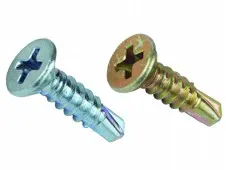 фото 3,9 х 22  бел/цинк  Саморез оконный Ч/Р сверло потай кор  2 кг