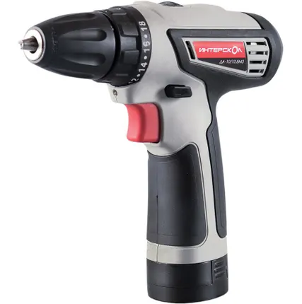 Фото №0 Дрель аккумм. Интерскол ДА-10/10,8М3 Li-ion 2 акк