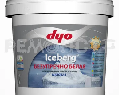 фото Краска вд интер  7кг мат безупречно белый ICEBERG (разб до 20%) DYO (1/105) П