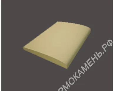 фото Копинговый камень (бордюр) для бассейна, прямой