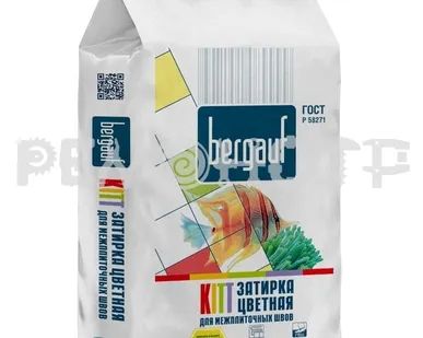 фото Затирка швов  5кг BERGAUF Kitt серая (6/108) П
