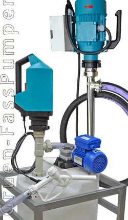 Фото №0 Насос бочковой для химических растворов PVDF (нержавеющая сталь Niro)