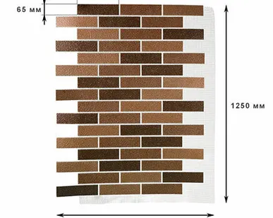 фото АМК фасадные панели Кирпич