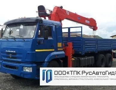 фото КАМАЗ 65117 с КМУ KANGLIM 2056