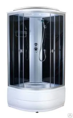 Фото №0 Угловая душевая кабина глубокая с поддоном 900*900*2150,  мм Ника 4102D