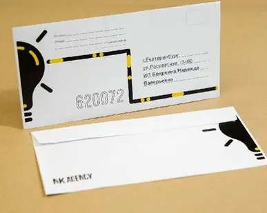 фото Конверты белые Евро с печатью.