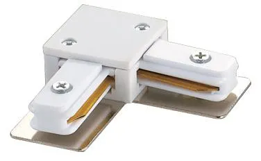 Фото №0 UBX-Q121 K21 WHITE 1 POLYBAG Соединитель для шинопроводов L-образный. Однофазный. Цвет — белый. Упаковка — полиэтиленовый пакет.