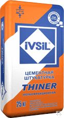 фото Легкая цементно-известковая штукатурка IVSIL THINER / ИВСИЛ ТИНЕР