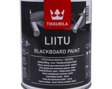 фото Краска для школьных досок Tikkurila Liitu матовая черный 1 л