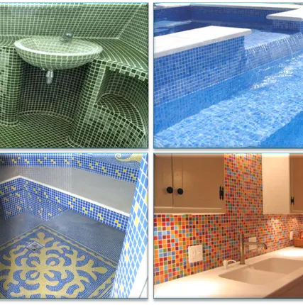 Фото №0 Оформление ванной мозаикой
