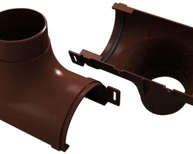 фото Воронка центральная водосборная Vinyl-On D90мм (цвет кофе)