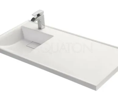 фото Раковина Акватон Лондри 105 1A72833KLH01L для установки над стиральной машиной левая