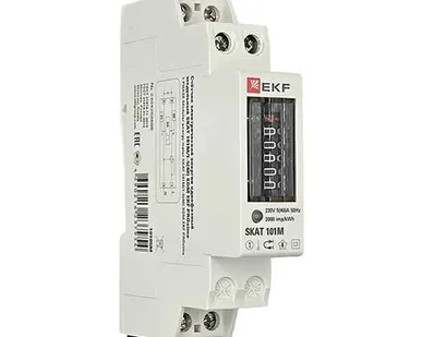 фото Счётчик однофазный однотарифный SKAT 101М/1-5(40) на DIN-рейку с механическим индикатором EKF