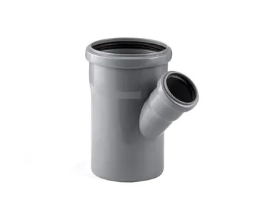 фото Тройник ВК ПП 110/40х45, серый,S