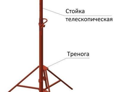 фото Телескопическая стойка 2,0 м. для опалубки