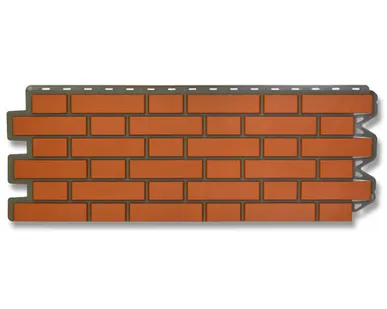 фото Фасадная панель (АП) "КИРПИЧ КЛИНКЕРНЫЙ" Красный 1220*440 мм (раб.размер 1128*425)