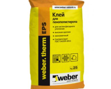 фото Weber.therm EPS Клеевая смесь для пенополистирола 25 кг