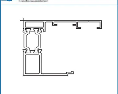 фото Профиль фасадный теплый нижний 40мм, 6м ФТН40