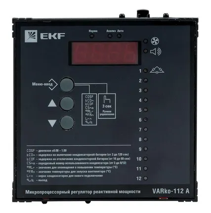 Фото №0 Регулятор реактивной мощности Varko-112a PROxima EKF varko-112a-pro