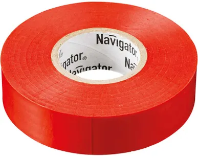 фото Изолента ПВХ 19мм (рул.20м) красн. NIT-A19-20/R Navigator 71111