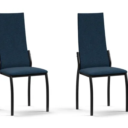 Фото №0 Стул АСТИ NEW 2 шт. рогожка Malmo синий К., черный