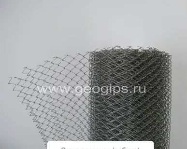 фото Сетка плетеная (рабица) 15х15х1,0 мм, размер рулона 1,0х10 м