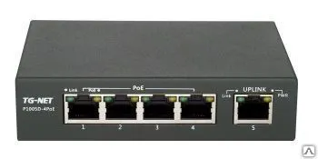 Фото №0 Коммутатор P1005D-4PoE-60W