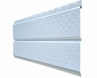 фото Софит перфорированный металлический 0,40х264х3000мм белый