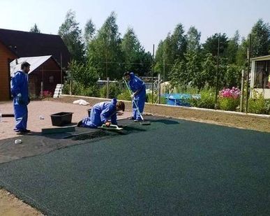 фото Бесшовные резиновые полы