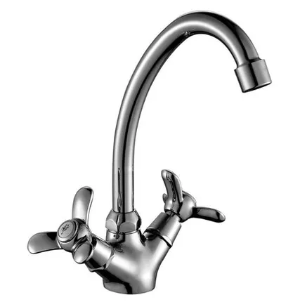 Фото №0 смеситель для кухни ROSSINKA поворотный излив 260 мм хром