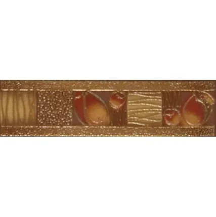 Фото №0 Бордюр Кармен 249*65 на коричневом розовый