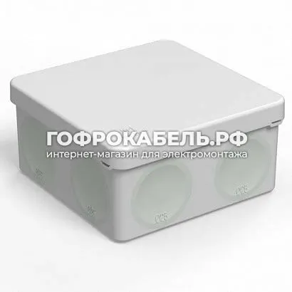 Фото №0 Коробка распределительная для прямого монтажа 100Х100Х50 "Промрукав"(60-0300)