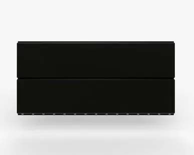 фото Сайдинг Металлический сайдинг «Евробрус» Premium, 0.5 мм RAL 9005, Черный янтарь