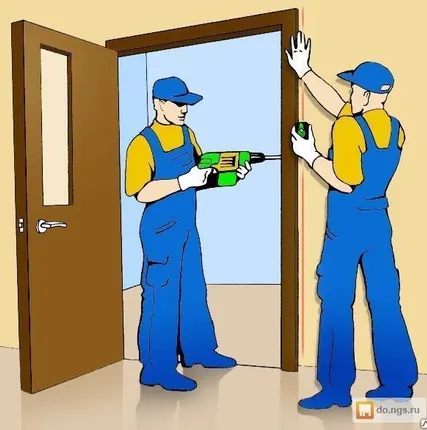 Фото №0 Установка железных дверей в деревянном доме