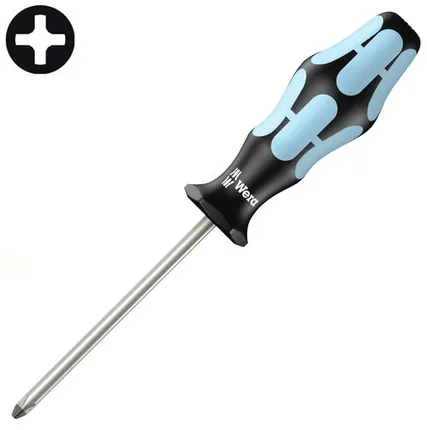 Фото №0 Отвертка крестовая Phillips WERA 3350, нержавеющая сталь, PH 0 x 60 мм, 032020