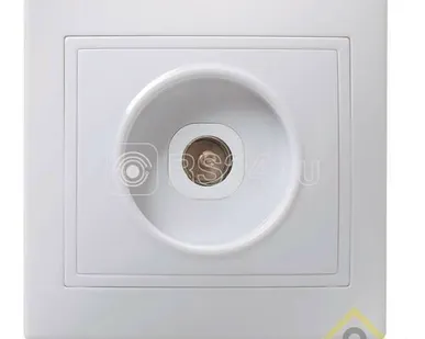 фото Розетка 1-м. ОП BOLLETO с заземл.белая IN HOME 7028