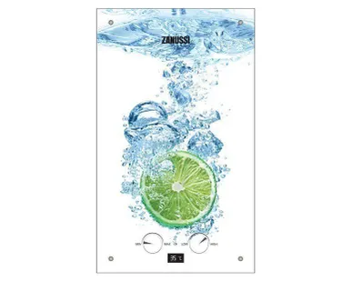 фото Газовый проточный водонагреватель Zanussi GWH 10 Fonte Glass Lime